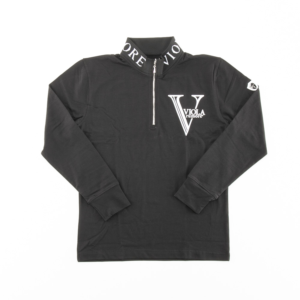 ヴィオラ VIOLA メンズトップス 発砲プリント ハーフZIP Tシャツ  Y52112【FITHOUSE ONLINE SHOP】