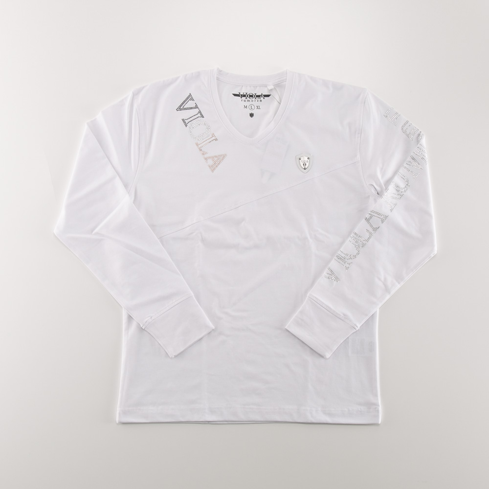 ヴィオラ VIOLA メンズトップス 発砲プリント 切替長袖Tシャツ  Y52113【FITHOUSE ONLINE SHOP】