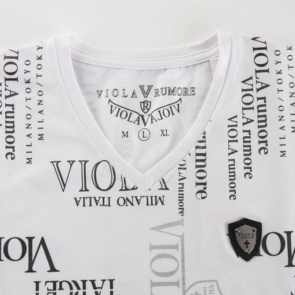 ヴィオラ VIOLA メンズトップス 総柄プリント 長袖Tシャツ Y52206【FITHOUSE ONLINE SHOP】