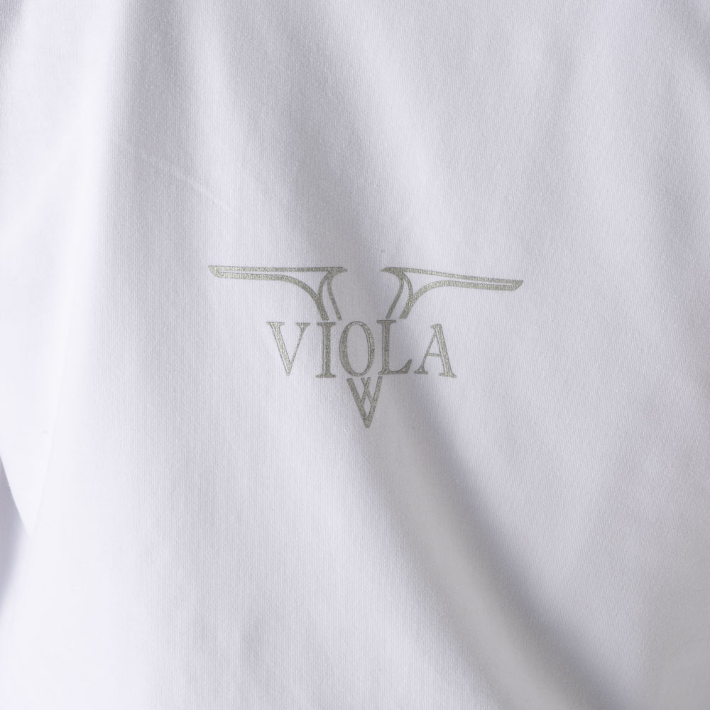 ヴィオラ VIOLA メンズトップス クルーネック プリント ラインストーン 長袖Tシャツ Y62107【FITHOUSE ONLINE SHOP】