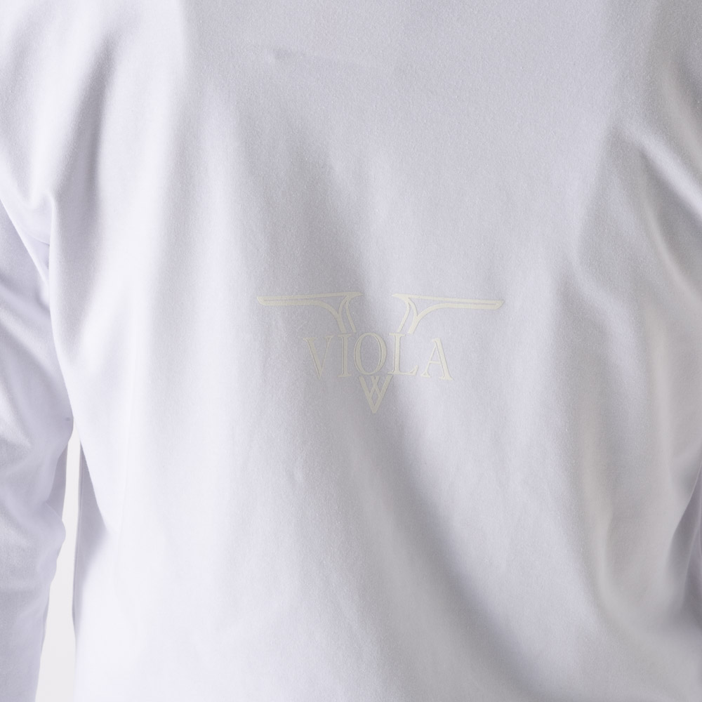 ヴィオラ VIOLA メンズトップス クルーネック プリント ラインストーン 長袖Tシャツ Y62107【FITHOUSE ONLINE SHOP】