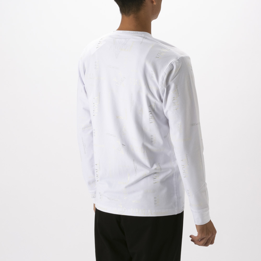 ヴィオラ VIOLA メンズトップス Vネック 総柄ロゴ 長袖Tシャツ Y62106【FITHOUSE ONLINE SHOP】