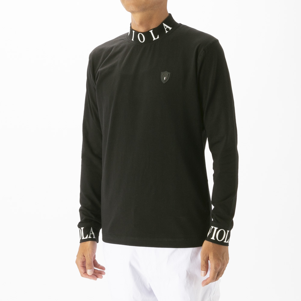 ヴィオラ VIOLA メンズトップス モックネック プリント 長袖Tシャツ Y62108【FITHOUSE ONLINE SHOP】