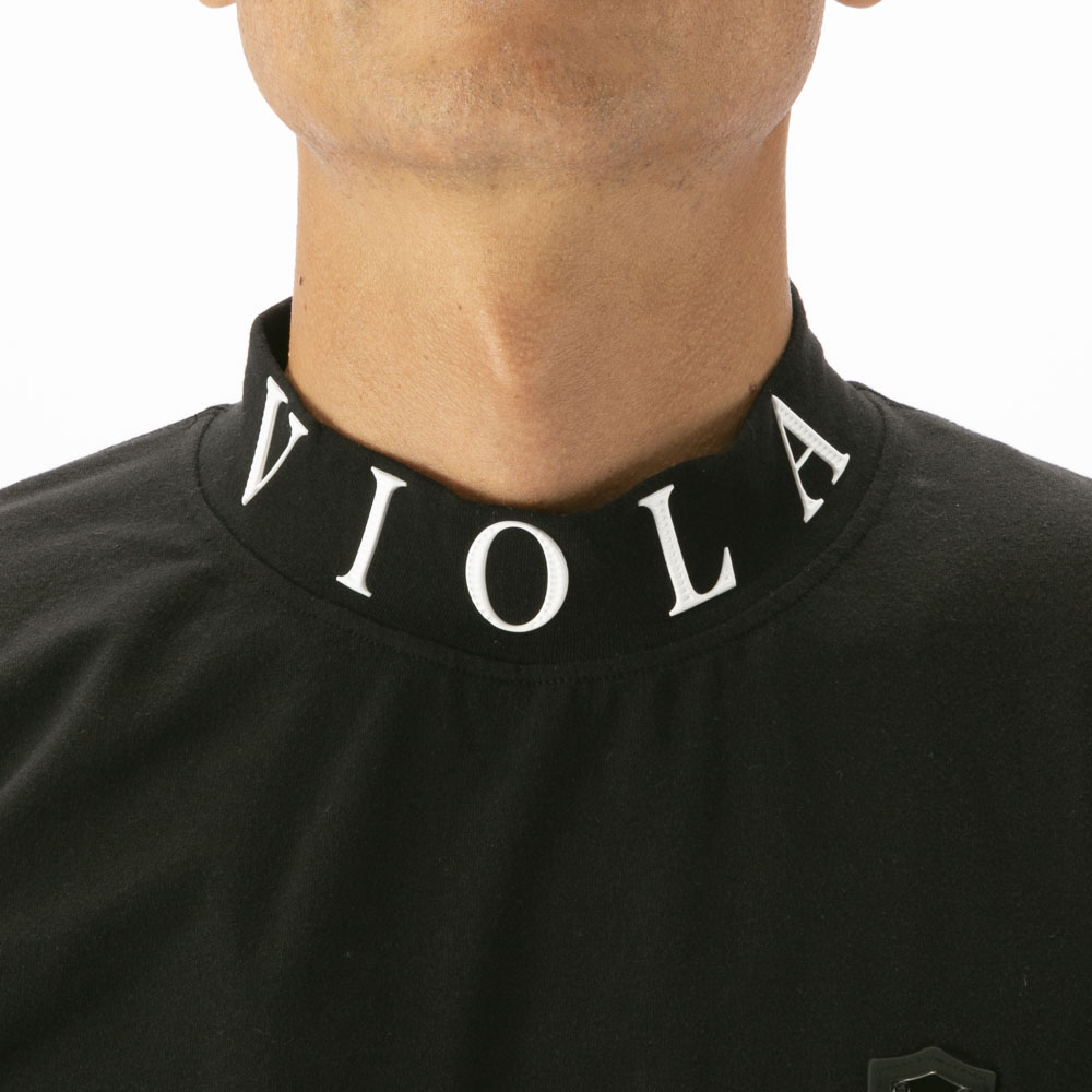 ヴィオラ VIOLA メンズトップス モックネック プリント 長袖Tシャツ Y62108【FITHOUSE ONLINE SHOP】