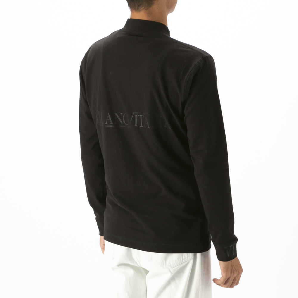 ヴィオラ VIOLA メンズトップス モックネック プリント 長袖Tシャツ Y62108【FITHOUSE ONLINE SHOP】