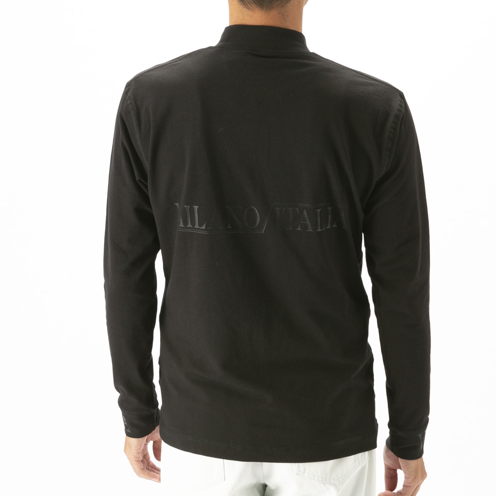 ヴィオラ VIOLA メンズトップス モックネック プリント 長袖Tシャツ Y62108【FITHOUSE ONLINE SHOP】