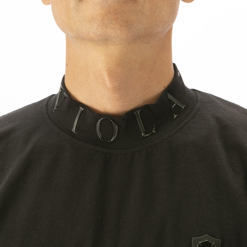ヴィオラ VIOLA メンズトップス モックネック プリント 長袖Tシャツ Y62108【FITHOUSE ONLINE SHOP】