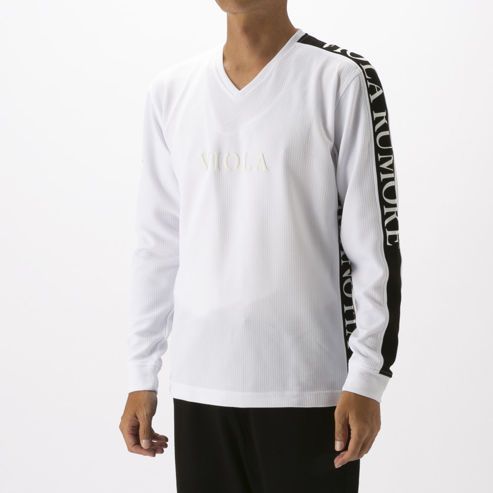 ヴィオラ VIOLA メンズトップス Vネック プリント 長袖Tシャツ Y62110【FITHOUSE ONLINE SHOP】