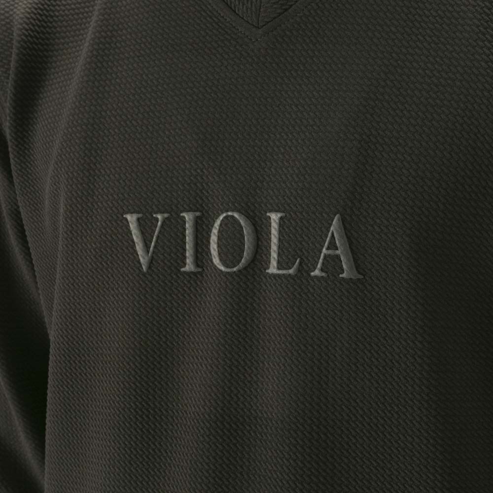 ヴィオラ VIOLA メンズトップス Vネック プリント 長袖Tシャツ Y62110【FITHOUSE ONLINE SHOP】