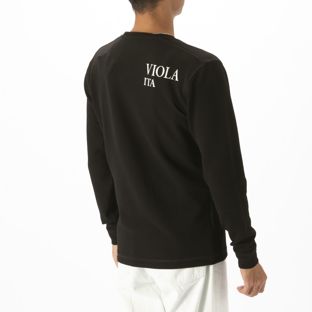 ヴィオラ VIOLA メンズトップス クルーネック 刺繍ロゴ 長袖Tシャツ Y62111【FITHOUSE ONLINE SHOP】