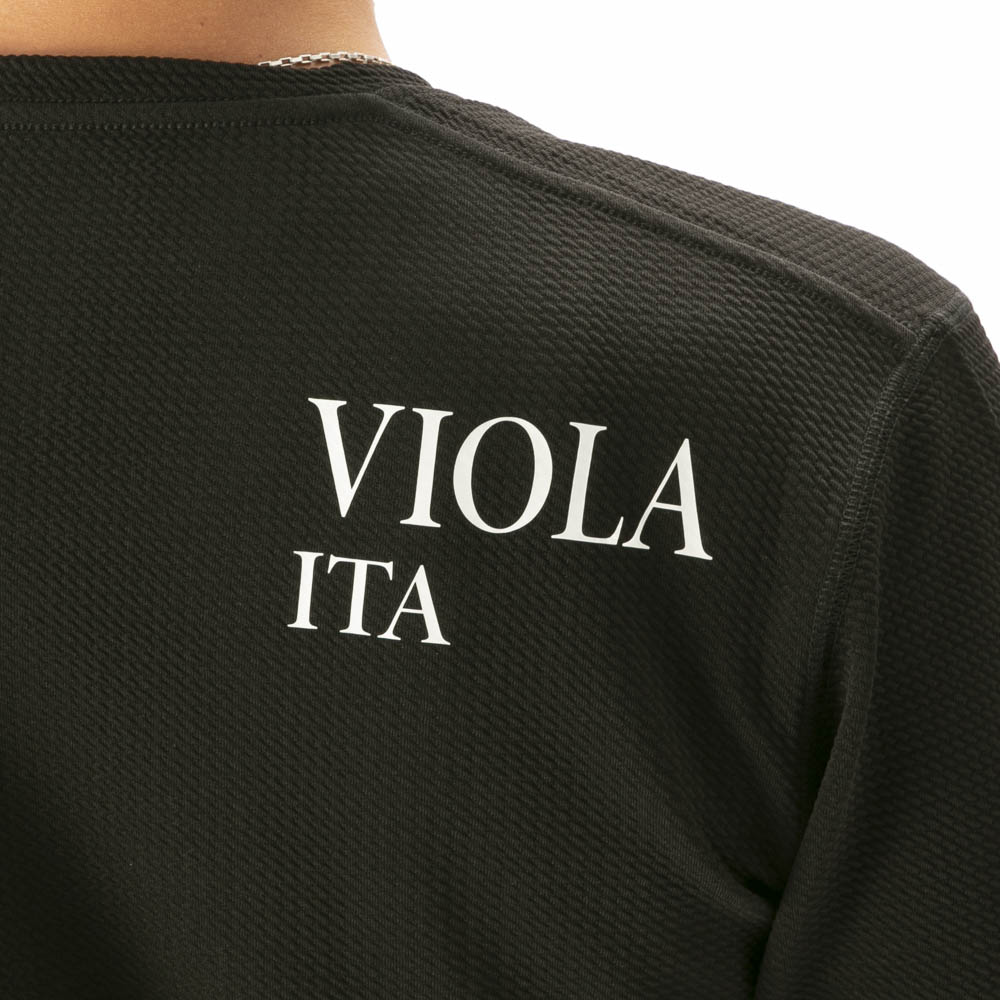 ヴィオラ VIOLA メンズトップス クルーネック 刺繍ロゴ 長袖Tシャツ Y62111【FITHOUSE ONLINE SHOP】