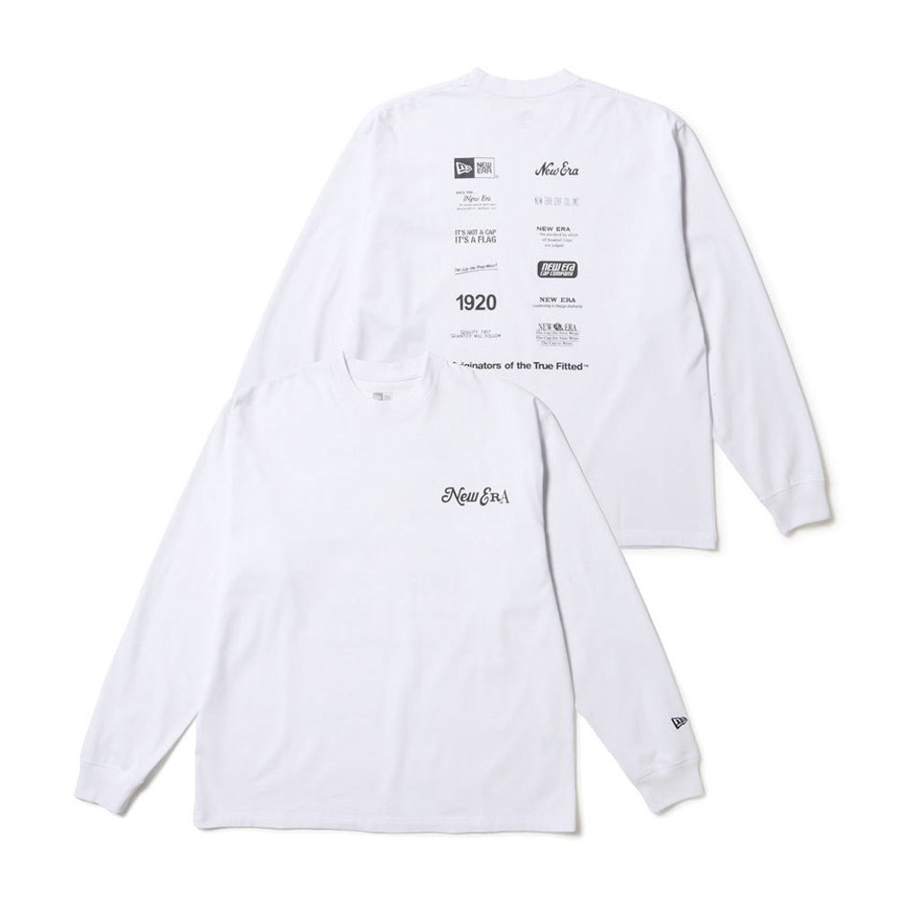 ニューエラ NEW ERA メンズトップス 長袖 オーバーサイズド コットン Tシャツ Archive Mix Logo 14682700【FITHOUSE ONLINE SHOP】