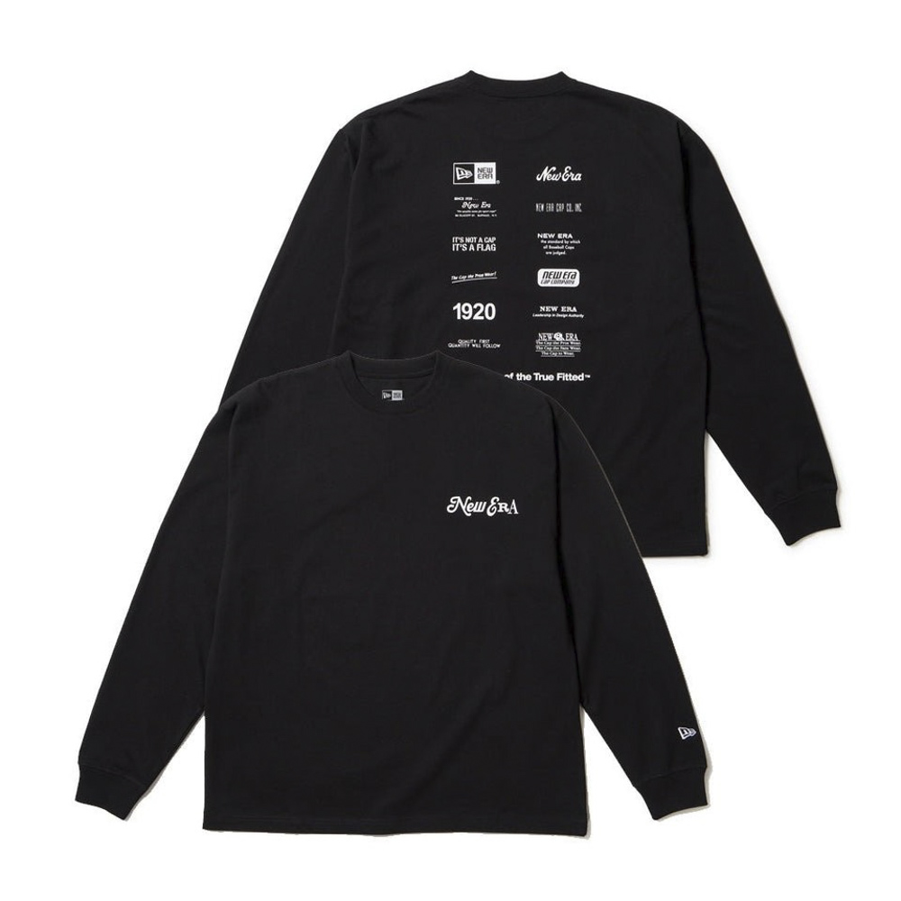 ニューエラ NEW ERA メンズトップス 長袖 オーバーサイズド コットン Tシャツ Archive Mix Logo 14682701【FITHOUSE ONLINE SHOP】