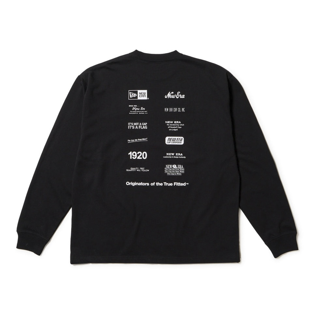 ニューエラ NEW ERA メンズトップス 長袖 オーバーサイズド コットン Tシャツ Archive Mix Logo 14682701【FITHOUSE ONLINE SHOP】
