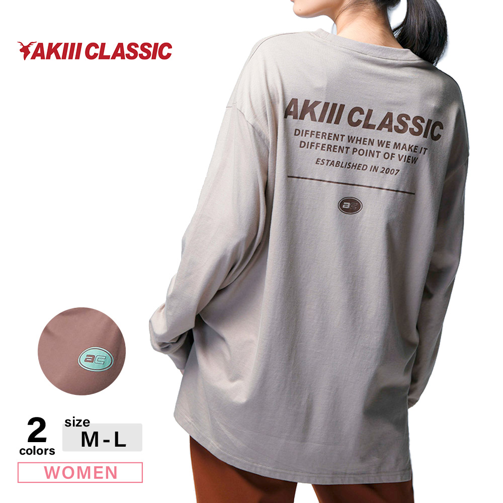 アキクラシック AKIIICLASSIC レディーストップス L/S T-SHIRT SAK-2106【FITHOUSE ONLINE SHOP】