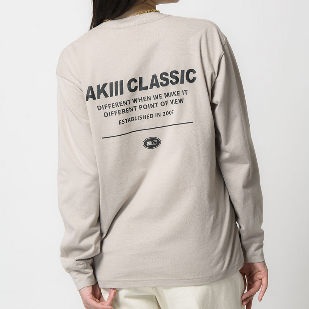 アキクラシック AKIIICLASSIC レディーストップス BACKロゴ ロンT SAK-3109【FITHOUSE ONLINE SHOP】