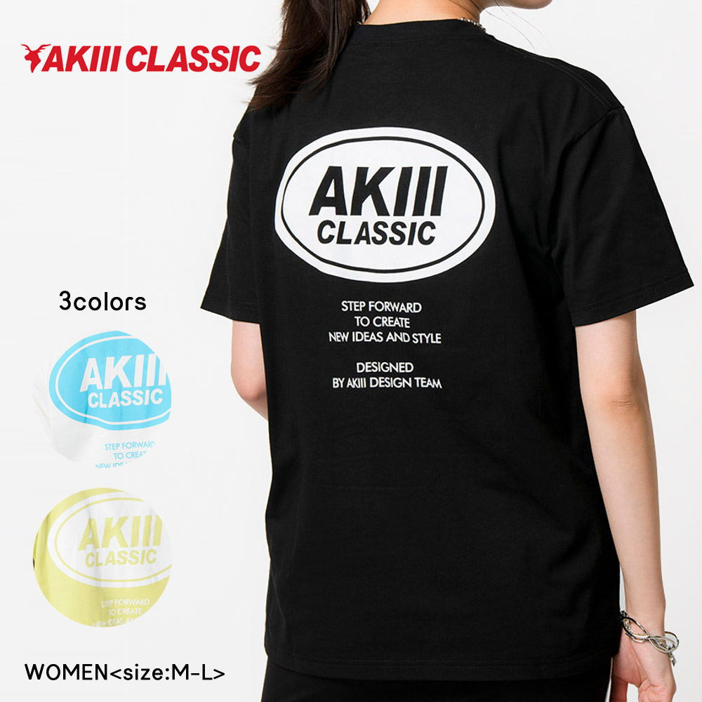 アキクラシック AKIIICLASSIC レディーストップス BACKサークルロゴ Tシャツ SAK-3101【FITHOUSE ONLINE SHOP】