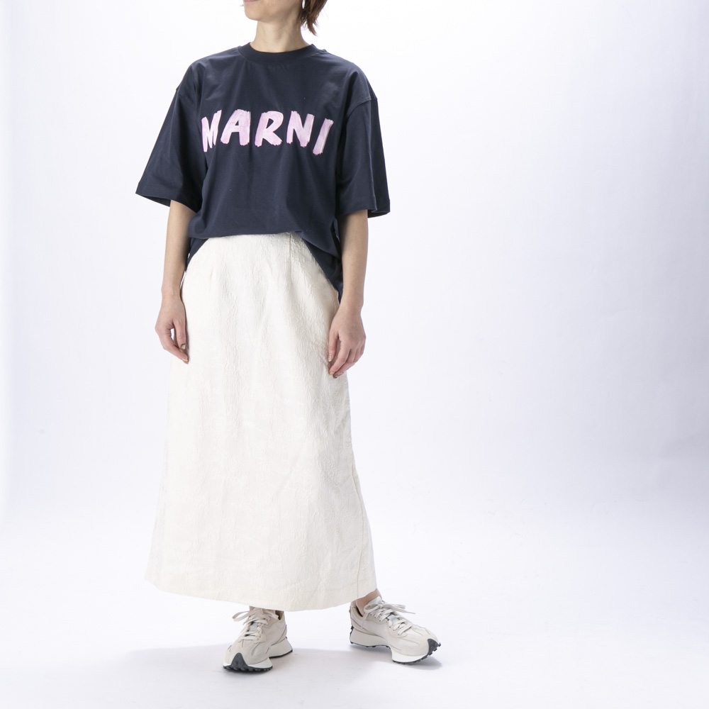 マルニ MARNI レディーストップス レタリングプリント オーバーサイズTシャツ THJET49EPH【FITHOUSE ONLINE SHOP】