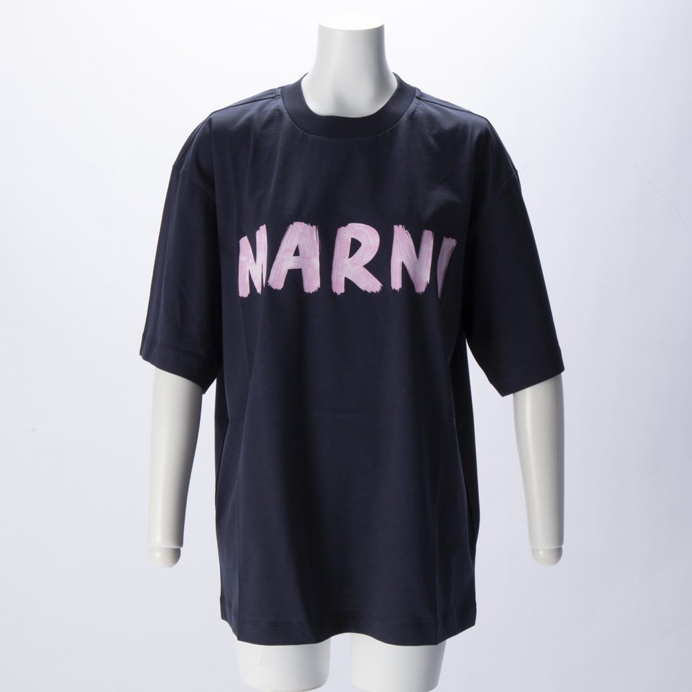 マルニ MARNI レディーストップス レタリングプリント オーバーサイズTシャツ THJET49EPH【FITHOUSE ONLINE SHOP】
