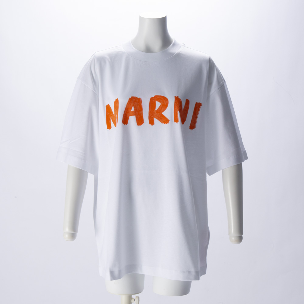 マルニ MARNI レディーストップス レタリングプリント オーバーサイズTシャツ THJET49EPH【FITHOUSE ONLINE SHOP】