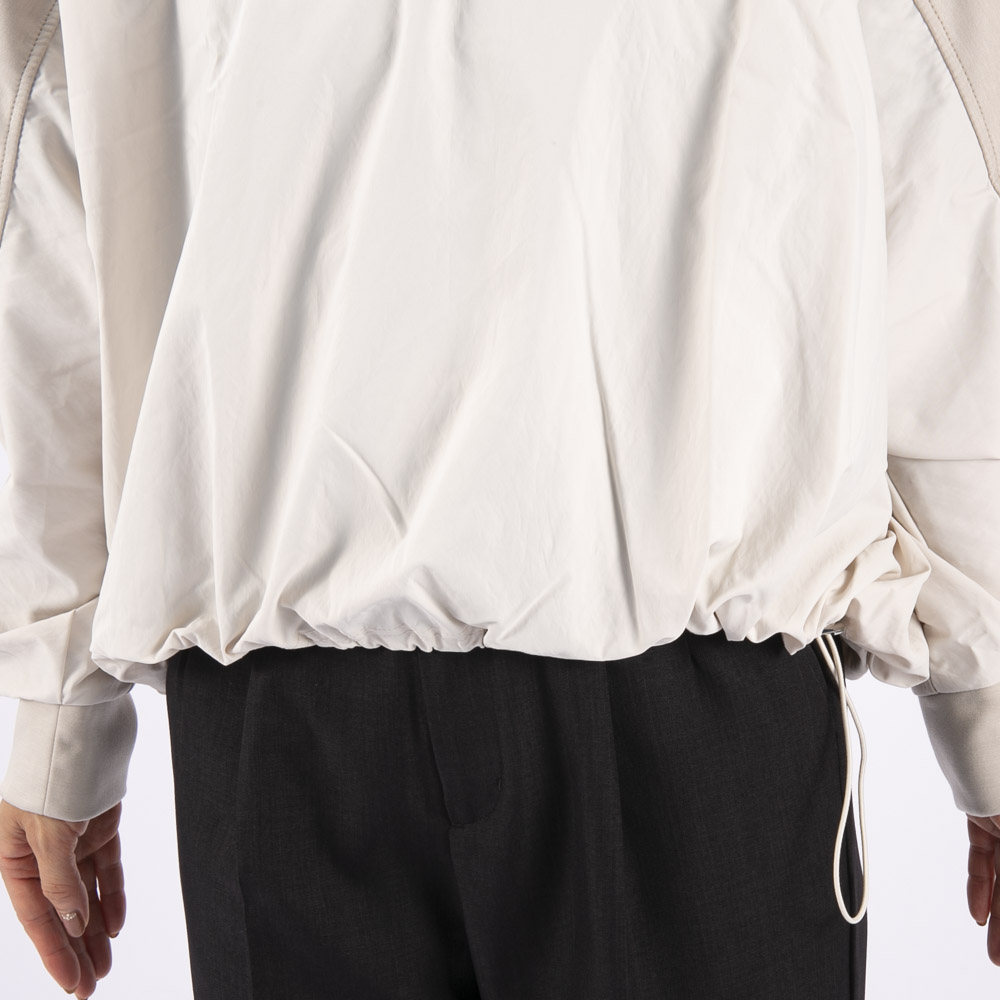 バントロア vingtrois レディーストップス 異素材切り替えドルマンプルオーバー 980-22110【FITHOUSE ONLINE SHOP】