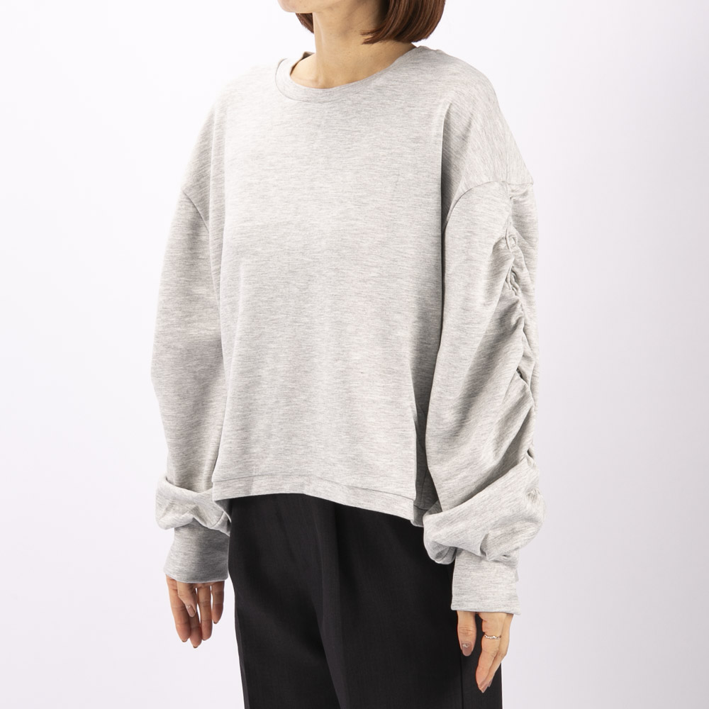 バントロア vingtrois レディーストップス ギャザリングスリーププルオーバー 980-22109【FITHOUSE ONLINE SHOP】
