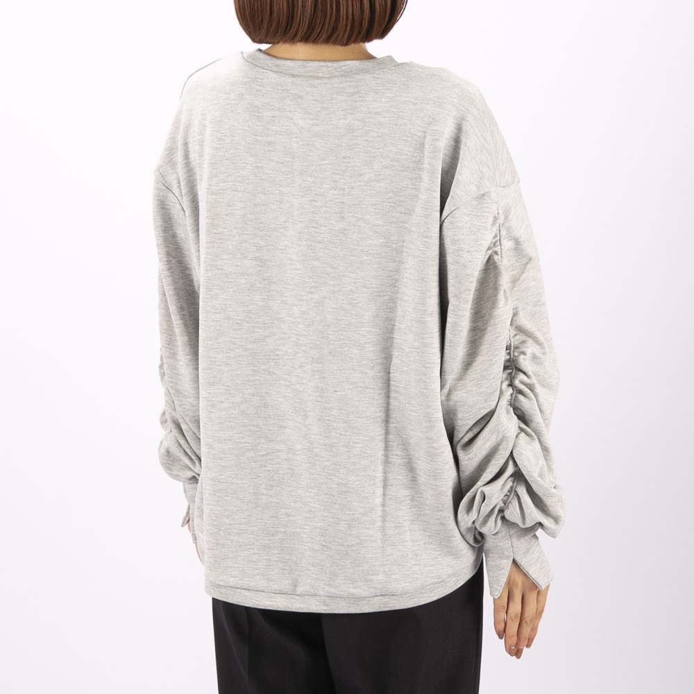 バントロア vingtrois レディーストップス ギャザリングスリーププルオーバー 980-22109【FITHOUSE ONLINE SHOP】