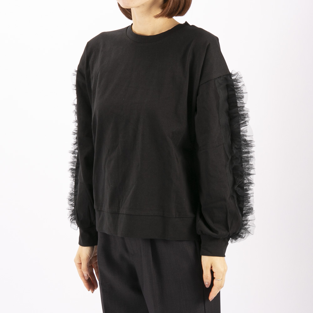 バントロア vingtrois レディーストップス 袖フリル チュールカットソー (09) 980-22102【FITHOUSE ONLINE SHOP】