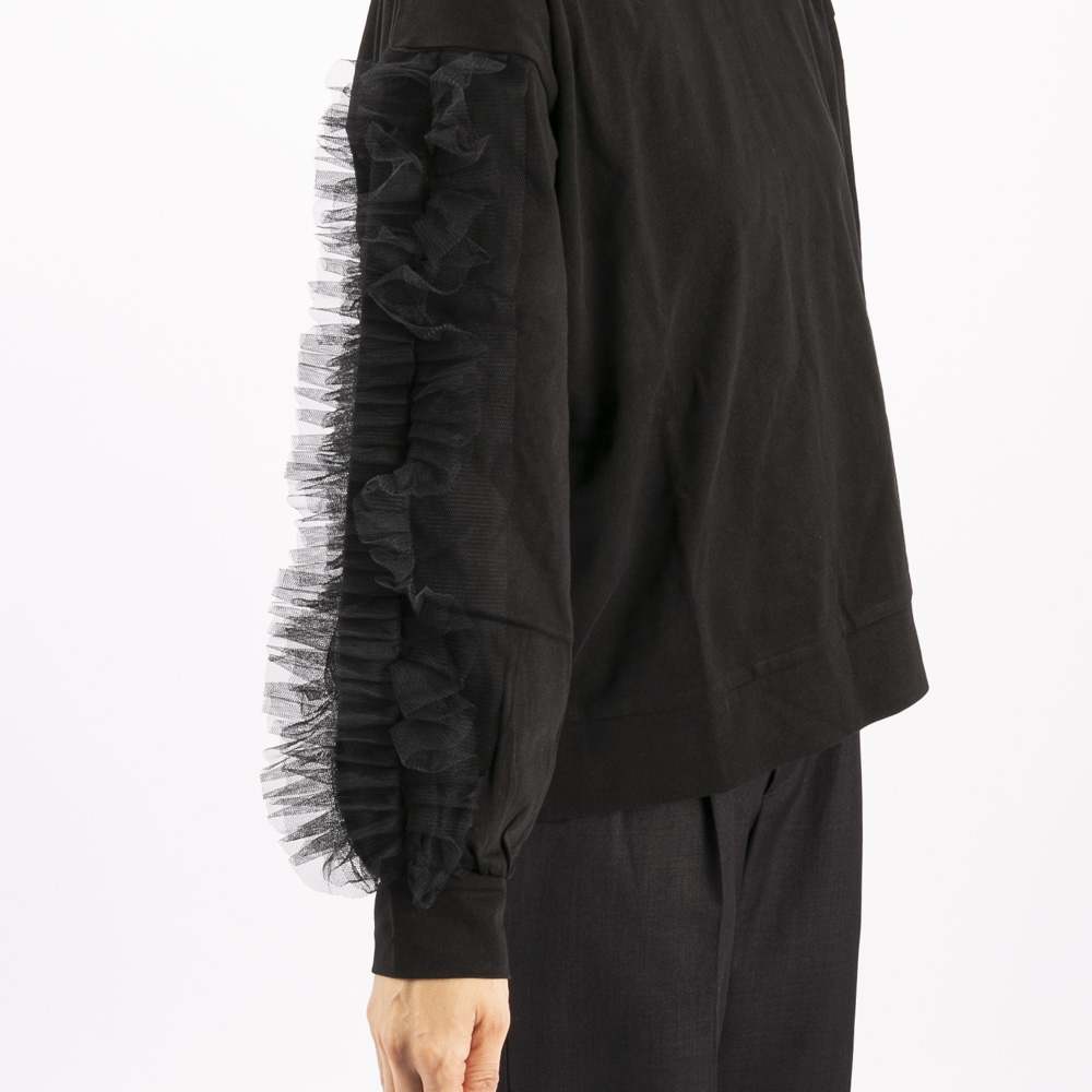 バントロア vingtrois レディーストップス 袖フリル チュールカットソー (09) 980-22102【FITHOUSE ONLINE SHOP】