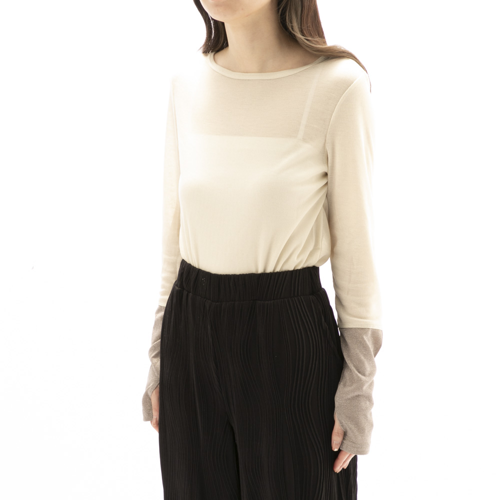 バントロア vingtrois レディーストップス 2WAYラメカフスインナー 999-22107　【FITHOUSE ONLINE SHOP】