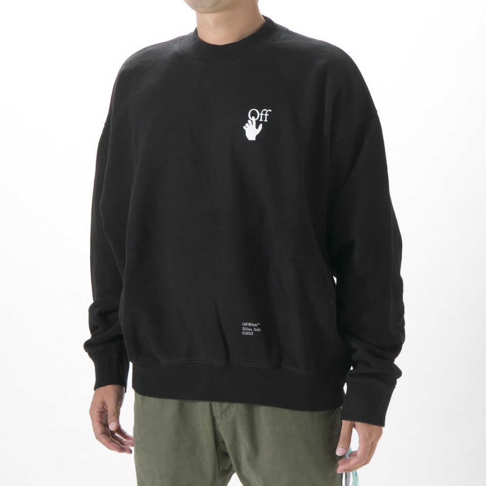 オフホワイト OFF WHITE メンズトップス 胸ロゴ L/S スウェット