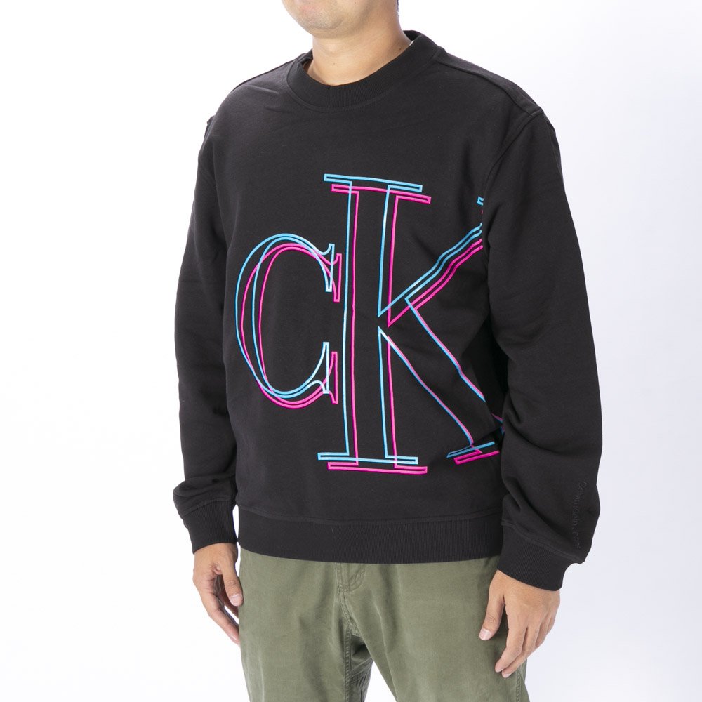 カルバンクラインジーンズ Calvin Klein Jeans メンズトップス ILLUMINATED CK CREW NECK/17 J30J320840BEH/17【FITHOUSE ONLINE SHOP】