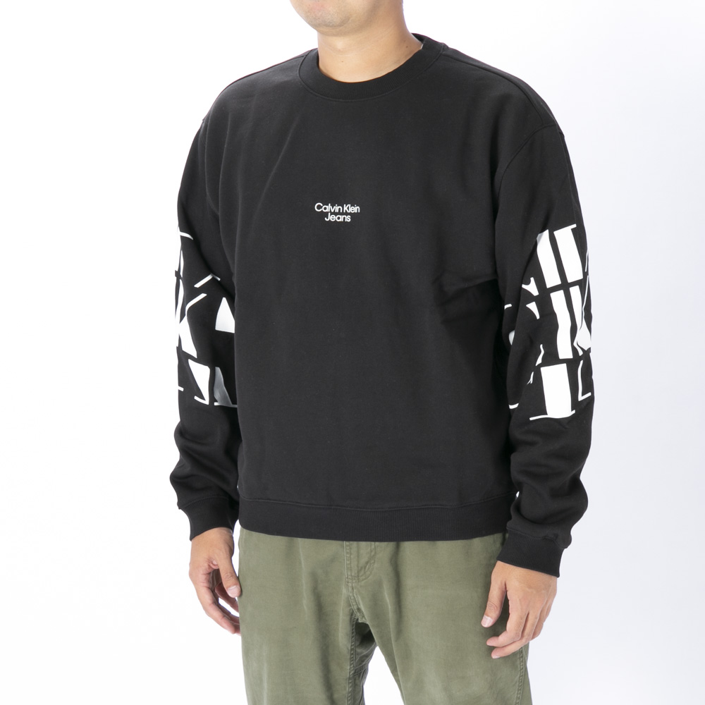 カルバンクラインジーンズ Calvin Klein Jeans メンズトップス SCATTERED CK LOGO CREW NECK/17 J30J321650BEH/17【FITHOUSE ONLINE SHOP】