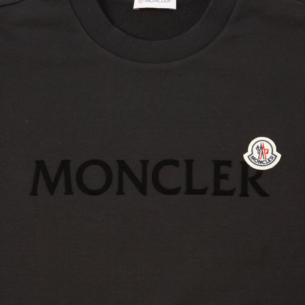 MONCLER モンクレール ロゴワッペン付きZIPワンピースレディース 黒L