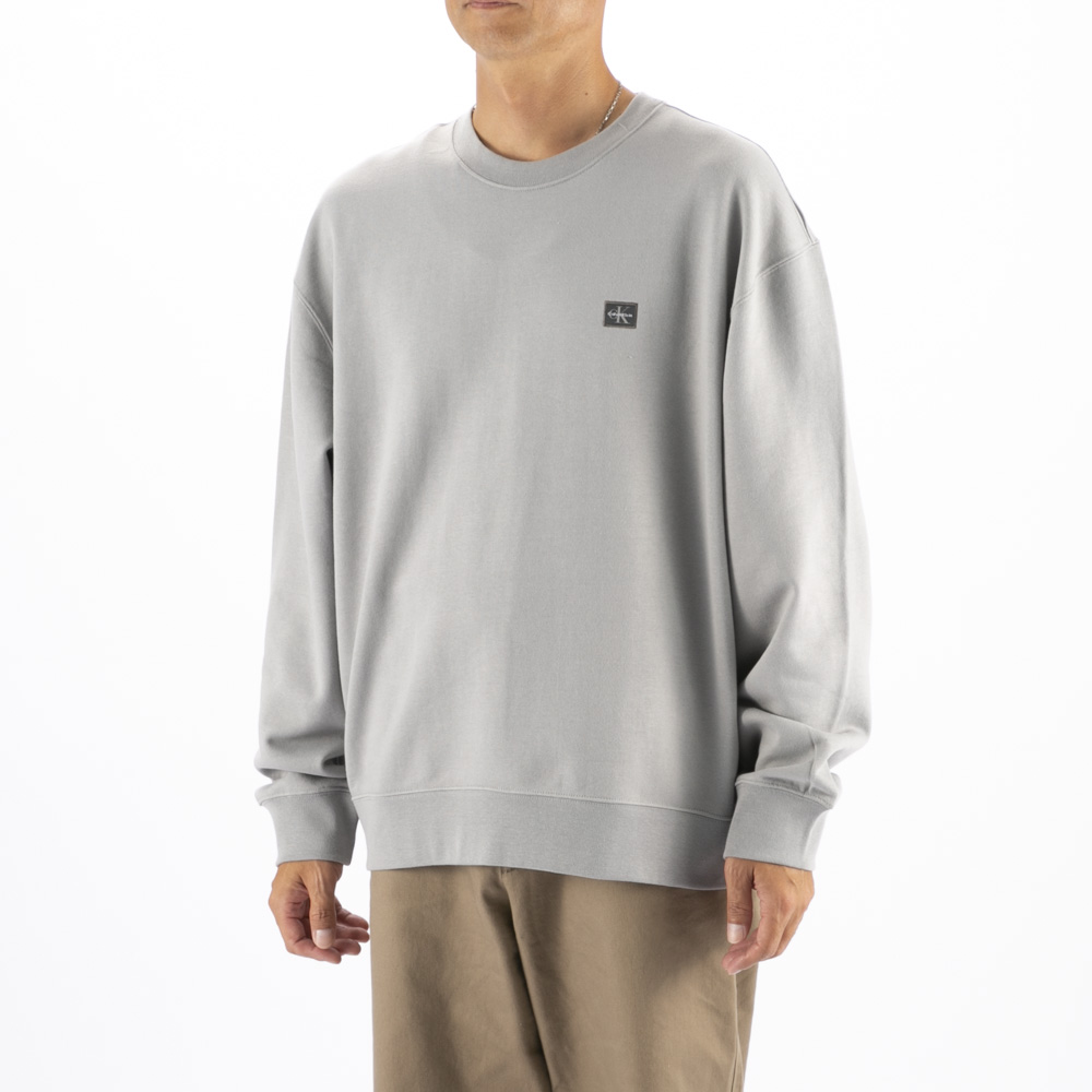 カルバンクラインジーンズ Calvin Klein Jeans メンズ 長袖 Cotton Terry Badge Sweatshirt コットンテリーバッジスウェットシャツ LV0 4RC273G RO2【FITHOUSE ONLINE SHOP】