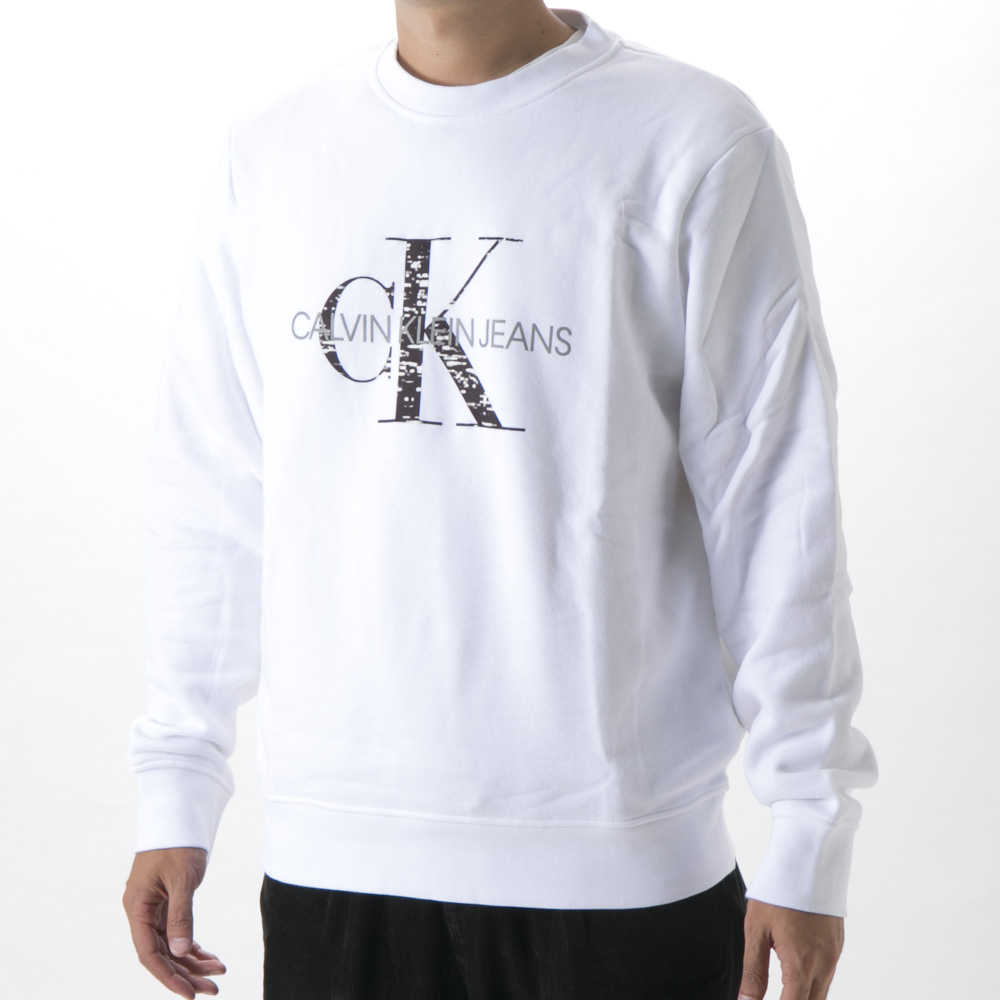 カルバンクラインジーンズ Calvin Klein Jeans メンズトップス BONDED MONOGRAM CREW NECK J30J319365【FITHOUSE ONLINE SHOP】