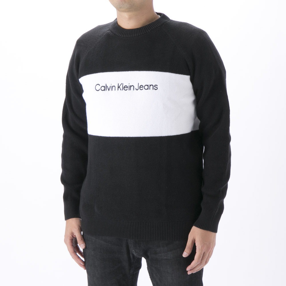 カルバンクラインジーンズ Calvin Klein Jeans メンズトップス TEXTURED BLOCKING SWEATER J30J319659【FITHOUSE ONLINE SHOP】