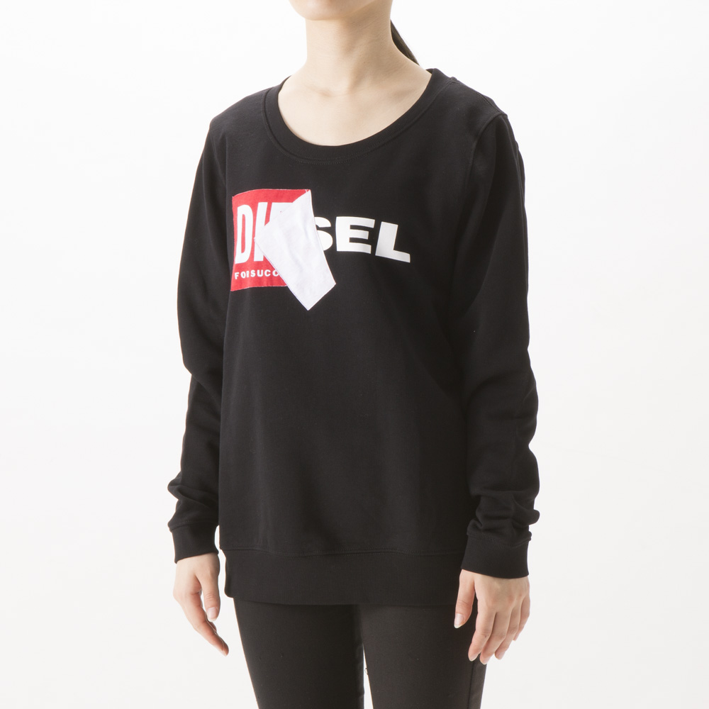 ディーゼル DIESEL レディーストップス ﾌﾗｯｸﾞﾛｺﾞｽｳｪｯﾄ 00S2RP RJAEF【FITHOUSE ONLINE SHOP】