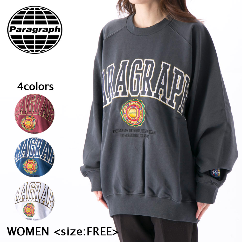 限定SALE得価】 PARAGRAPH(パラグラフ) クルーネックスウェット メンズ