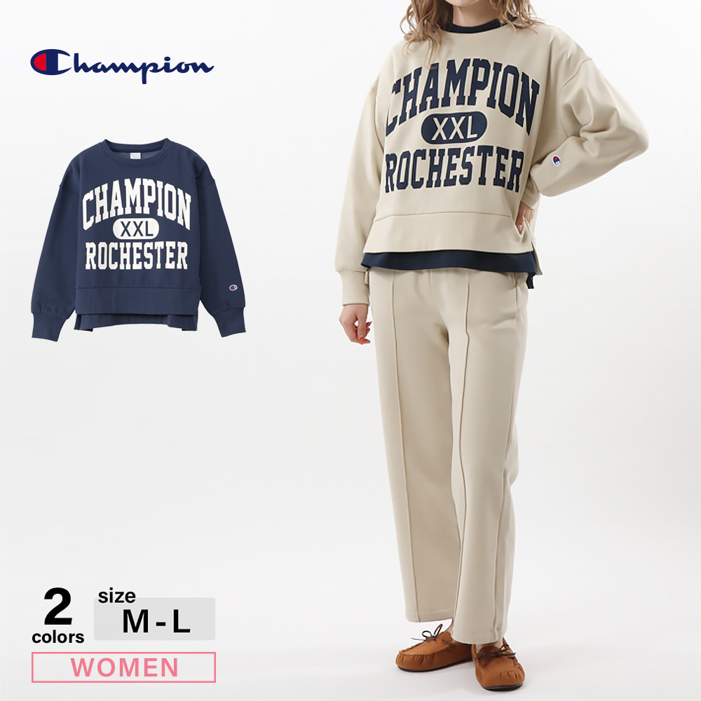 チャンピオン champion レディーストップス CREW NECK SWEATSHIRT CW-W005【FITHOUSE ONLINE SHOP】