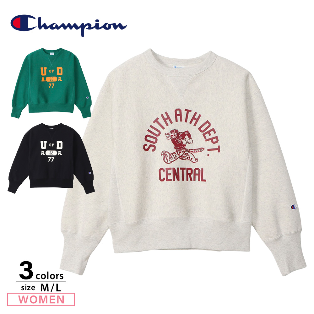 チャンピオン champion レディーストップス REVERSE WEAVE? CREW NECK SWEATSHIRT CW-Y002【FITHOUSE ONLINE SHOP】