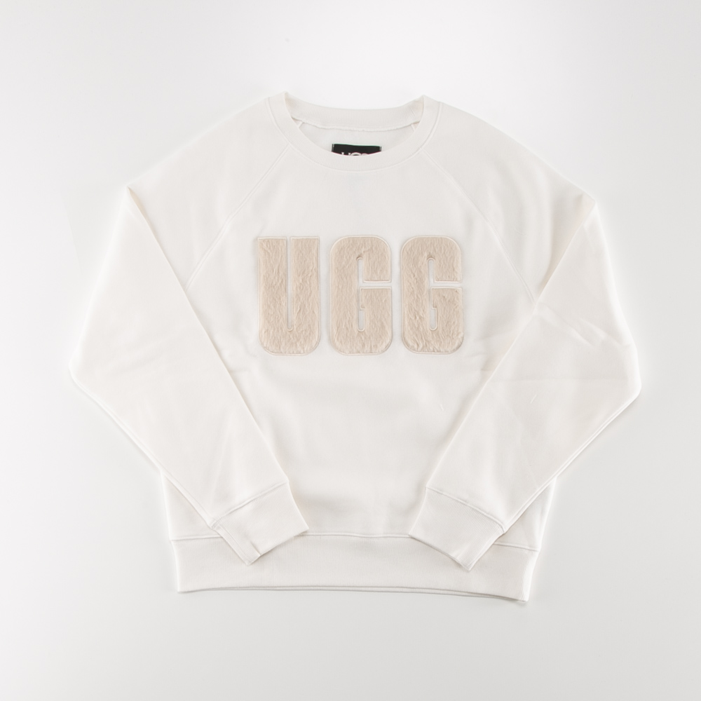 アグ UGG レディーストップス Madeline Fuzzy Logo Crewneck 1123718【FITHOUSE ONLINE SHOP】