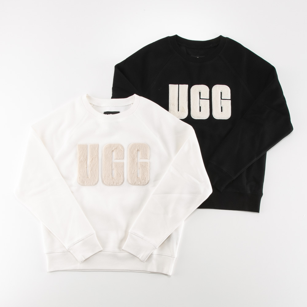 アグ UGG レディーストップス Madeline Fuzzy Logo Crewneck 1123718【FITHOUSE ONLINE SHOP】