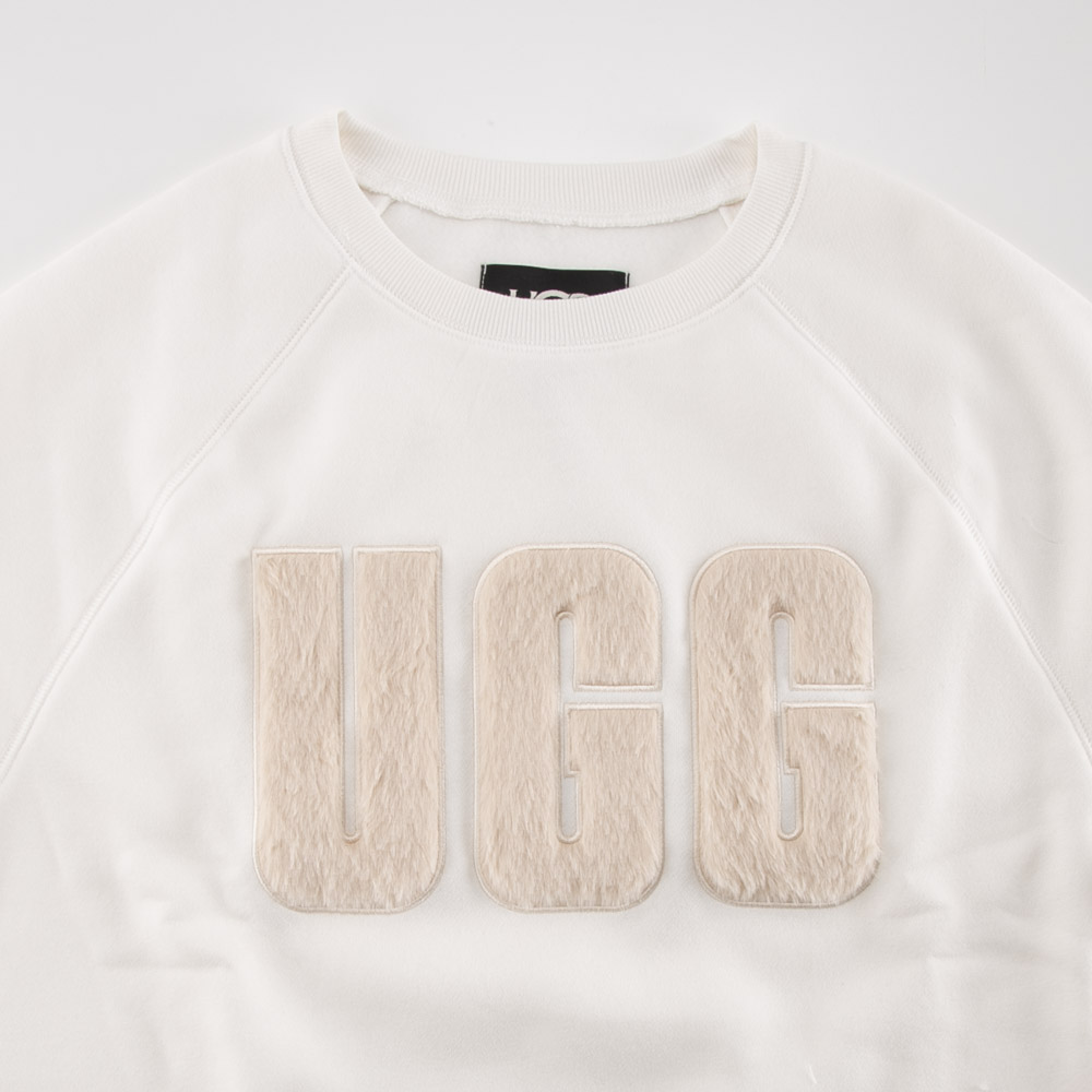 アグ UGG レディーストップス Madeline Fuzzy Logo Crewneck 1123718【FITHOUSE ONLINE SHOP】