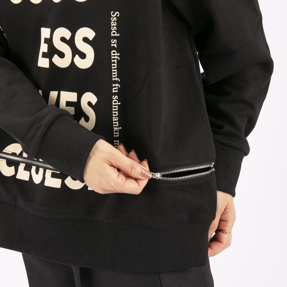 バントロア vingtrois レディーストップス 2way ジップデザインスウェット (09) 922-22117【FITHOUSE ONLINE SHOP】