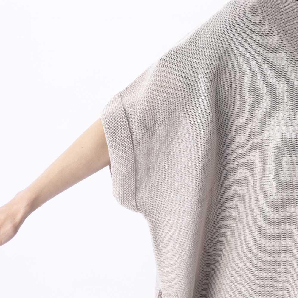 バントロア vingtrois レディーストップス ギマコットンホールガーメント半袖プルオーバー 194-13104【FITHOUSE ONLINE SHOP】