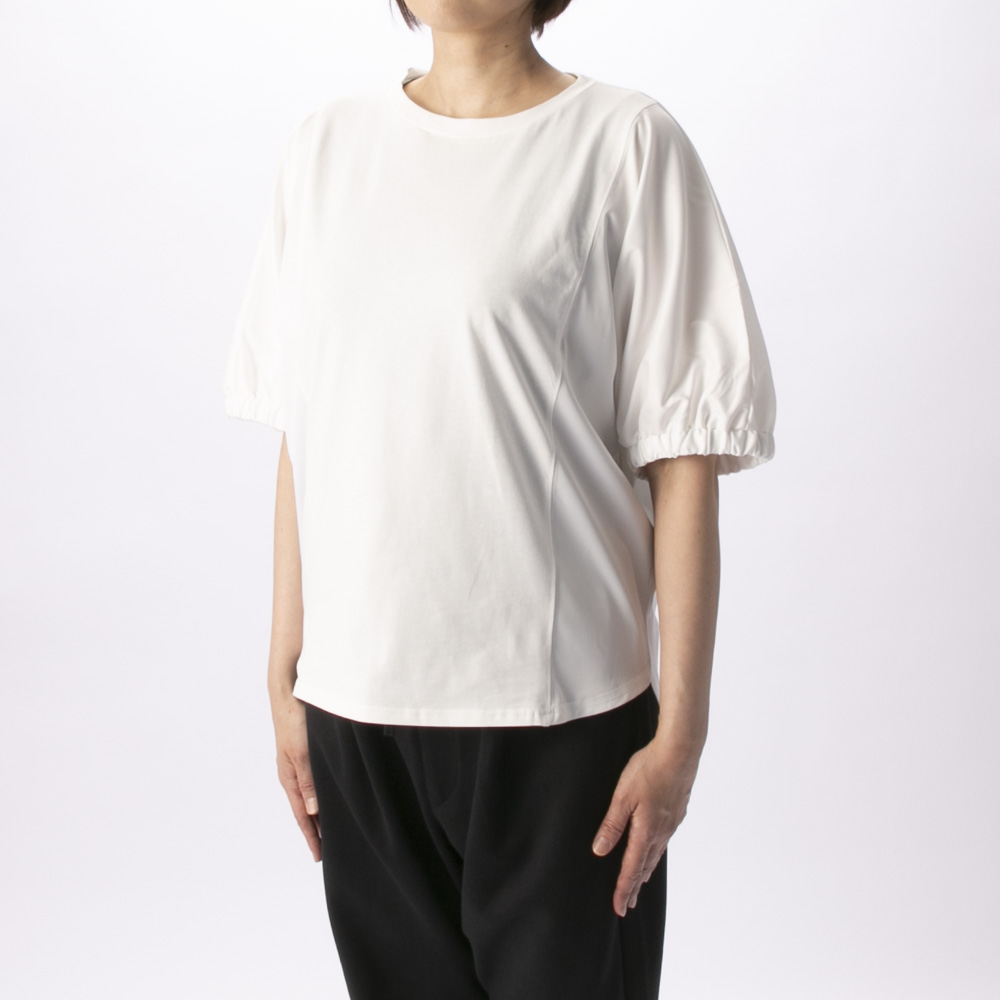 バントロア vingtrois レディーストップス ドルマン袖異素材Tシャツ 980-23147【FITHOUSE ONLINE SHOP】
