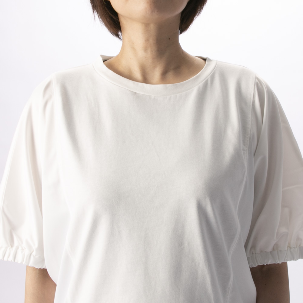 バントロア vingtrois レディーストップス ドルマン袖異素材Tシャツ 980-23147【FITHOUSE ONLINE SHOP】