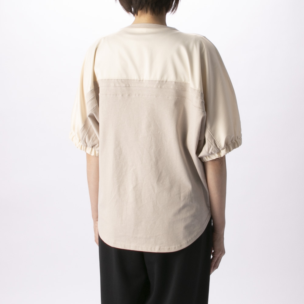 バントロア vingtrois レディーストップス ドルマン袖異素材Tシャツ 980-23147【FITHOUSE ONLINE SHOP】