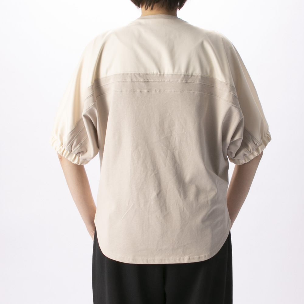 バントロア vingtrois レディーストップス ドルマン袖異素材Tシャツ 980-23147【FITHOUSE ONLINE SHOP】